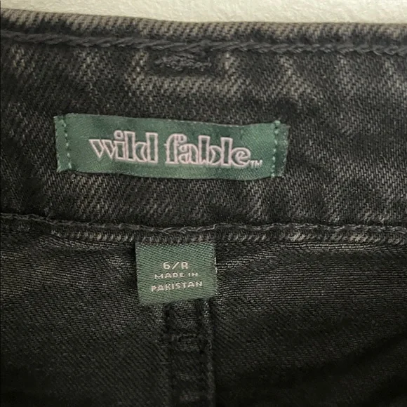 NWT Black High-Rise Denim Shorts Wild Fable size 6R - Picture 6 of 10